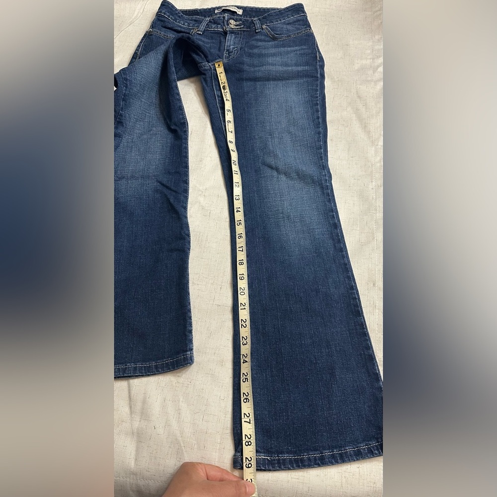 Levi's Dark Blue Flare Jeans - Picture 10 of 12